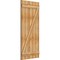 Ekena Millwork Joined Board-n-Batten Shutters w/Z-Bar, Rough Sawn Western Red Cedar, 26 7/8W x 59H, PR RBJ06Z26X059RWR - alternate 5